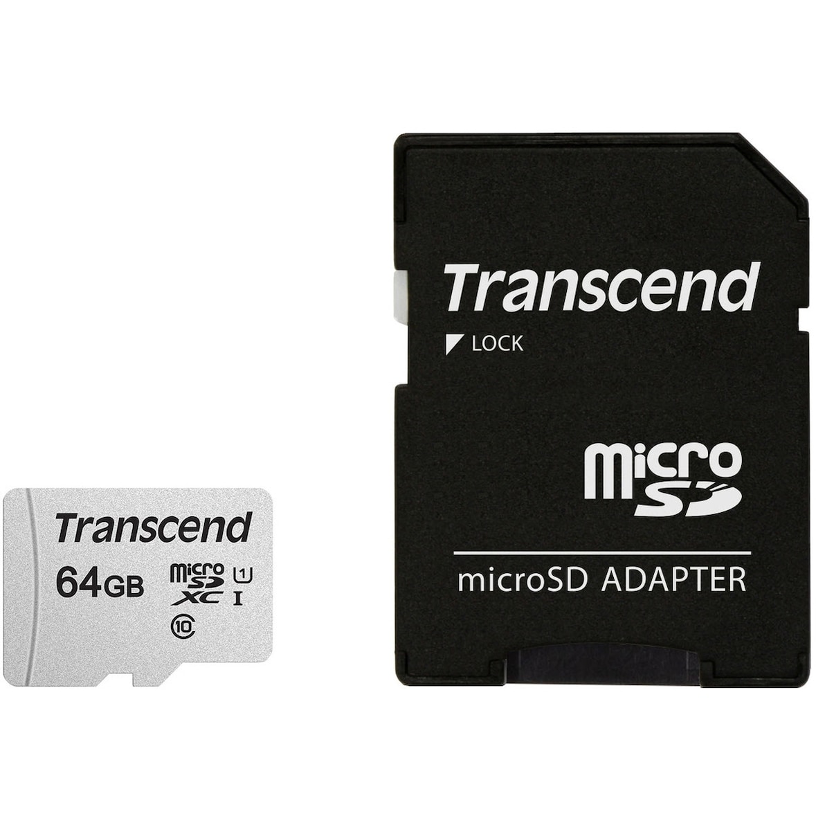 Transcend microSDXC 64GB Premium 300S Class 10 + SD-Adapter