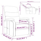 thumbnail of vidaXL Massagesessel Creme Stoff