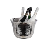 thumbnail of Flaschenkühler Sektkühler aus Edelstahl doppelwandig Hammerschlagoptik 8,0 Liter