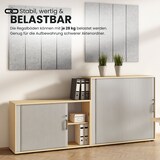 thumbnail of bümö Aktenschrank abschließbar mit Rollladen, Rollladenschrank für Ordner & Co. - Büroschrank mit Rollo, abschließbarer Ordnerschrank aus Holz in