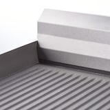thumbnail of Stalgast Edelstahl Elektro-Griddleplatte als Tischgerät mit Deckel, 800x700 mm, ½ glatte/½ gerillte Grillfläche, Serie 700 ND