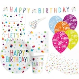 thumbnail of Konfetti Birthday Partyset 60-teilig