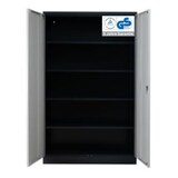 thumbnail of PROREGAL Stahlschrank BEE mit 6 lackierten Fachböden | HxBxT 195x120x42cm | Anthrazit-Grau | Werkstattschrank Werkzeugschrank Aktenschrank
