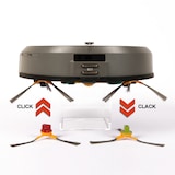 thumbnail of Robot aspirapolvere con scarico polvere automatico Deebot, sistema di filtraggio a tre fasi, 4 programmi di pulizia, autonomia 100 min, kit accessori