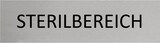 thumbnail of CombiCraft Aluminium Türschild Sterilbereich 165x45mm mit 3M-Tape