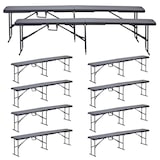 thumbnail of Bancos plegables 180cm 3 plazas - Lote de 10