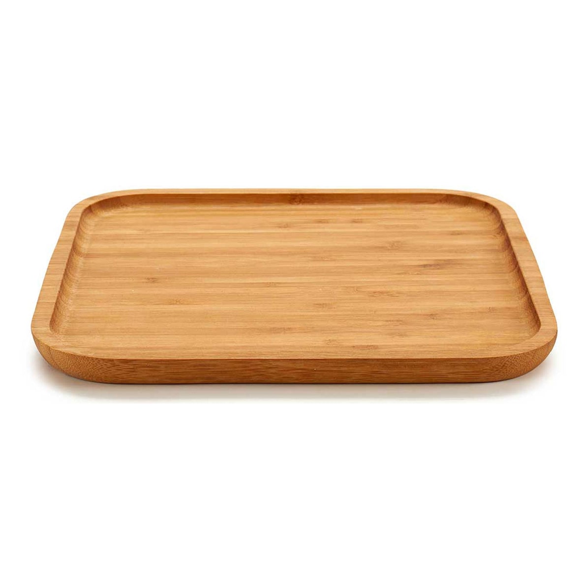 San Ignacio KINVARA - Middelgroot vierkant bamboe snackplankje 25x25cm