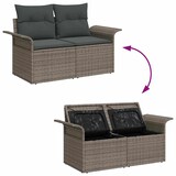 thumbnail of vidaXL Garten-Sofa-Set mit Kissen mit Speicher mit Kissen 13 pcs Grau