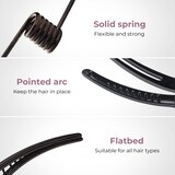 thumbnail of Dayshake Friseur-Haarspangen – 12 Stück – Große Haarspange – Stabile Haarspange mit flacher Nase – Professionelle Haarnadel – Scheitelspangen