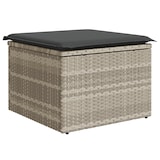 thumbnail of vidaXL 9-teiliges Garten-Sofa-Set mit Kissen in Hellgrau aus Poly Rattan