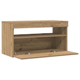 thumbnail of vidaXL TV-Schrank mit LED-Leuchten Artisan-Eiche 75x35x40 cm