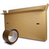 thumbnail of Fahrradkarton (1600 x 200 x 800 mm) – doppelwellig, mit Packband-Versandkarton für Fahrräder