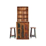 thumbnail of SIT Möbel Klaptafel met 2 krukken | antiek hout gelakt gekleurd | opvouwbaar | B 60 x D 25 x H 80 cm | 09130-98 | Serie RIVERBOAT