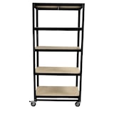 thumbnail of PROREGAL Kommissionierwagen BÜFFEL Fahrbares Kommissionierregal 190x90x50cm 5 Ebenen Fachlast 50kg 4 Lenkrollen, davon 2 mit Feststellbremse