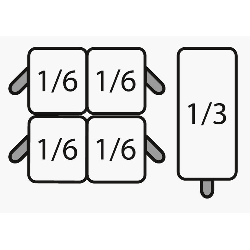 SARO pastamandset 4 x 1/6 + 1 x 1/3