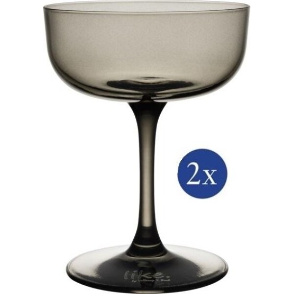 like. by Villeroy & Boch Like Smoke Sektschale / Dessertschale Set 2tlg.