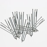 thumbnail of Lot de 10 agrafes pour rideaux avec 2 broches et tête ordinaire de 75mm en Acier Zingué - Boulet