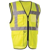 thumbnail of Gilet haute visibilité multipoche jaune taille L SINGER