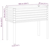 thumbnail of vidaXL Garten-Pflanzgefäß Anthrazit 100 x 45 x 90 cm Stahl