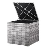 thumbnail of CASARIA® Polyrattan Auflagenbox quadratisch 75x75x70cm grau