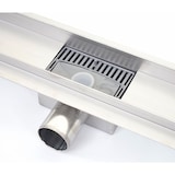 thumbnail of Canal de duche HWC-D94b, canal de drenagem do pavimento, ralo de duche, sifão em aço inoxidável 50-120cm ~ 100cm