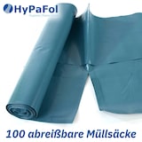 thumbnail of Hypafol 100 reißfeste Müllsäcke | 10 Rollen | 120 L | extra stark & stabil | aus umweltfreundlicher Recyclingfolie