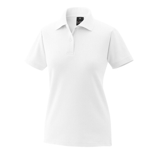 Damenpoloshirt Fb. weiß Gr. 5XL : 65% Baumwolle 35% Polyester 220 g/m² : weiß : 5XL