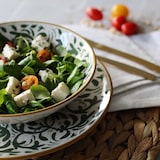 thumbnail of Novastyl - Lot 6 Assiettes Plates Heraclee 27cm En Gres Decor Vert