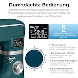 thumbnail of KLAMER Küchenmaschine Classic 1400 W – 5,5 L Rührschüssel aus Edelstahl, Knet-, Rühr- & Schneebesenaufsatz, Timer & LED-Display, stabile Saugnapffüße…