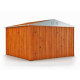 thumbnail of Casetta lamiera deposito attrezzi Box in Acciaio Zincato 327x307cm x h2.17m - 145KG - 9,4mq - LEGNO