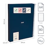 thumbnail of MILAN 430 - Cuaderno A4 Espiral y Tapa Dura. Papel Pautado 80 Hojas 95gr Azul