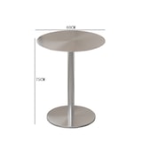 thumbnail of Gastronomiemöbel Edelstahl Bar Cafe Gewerblicher Tisch Bistrotisch runder Tisch 60x75cm【BXG-BY60】