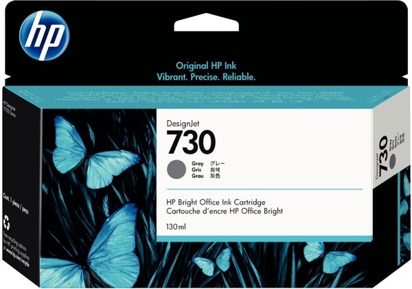 hp Tintenpatrone 730 grau 130ml für DesignJet T1700