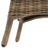 thumbnail of tectake Tuintafel van aluminium en rotan met glazen blad 91 x 73,5 cm  natuur - 403640