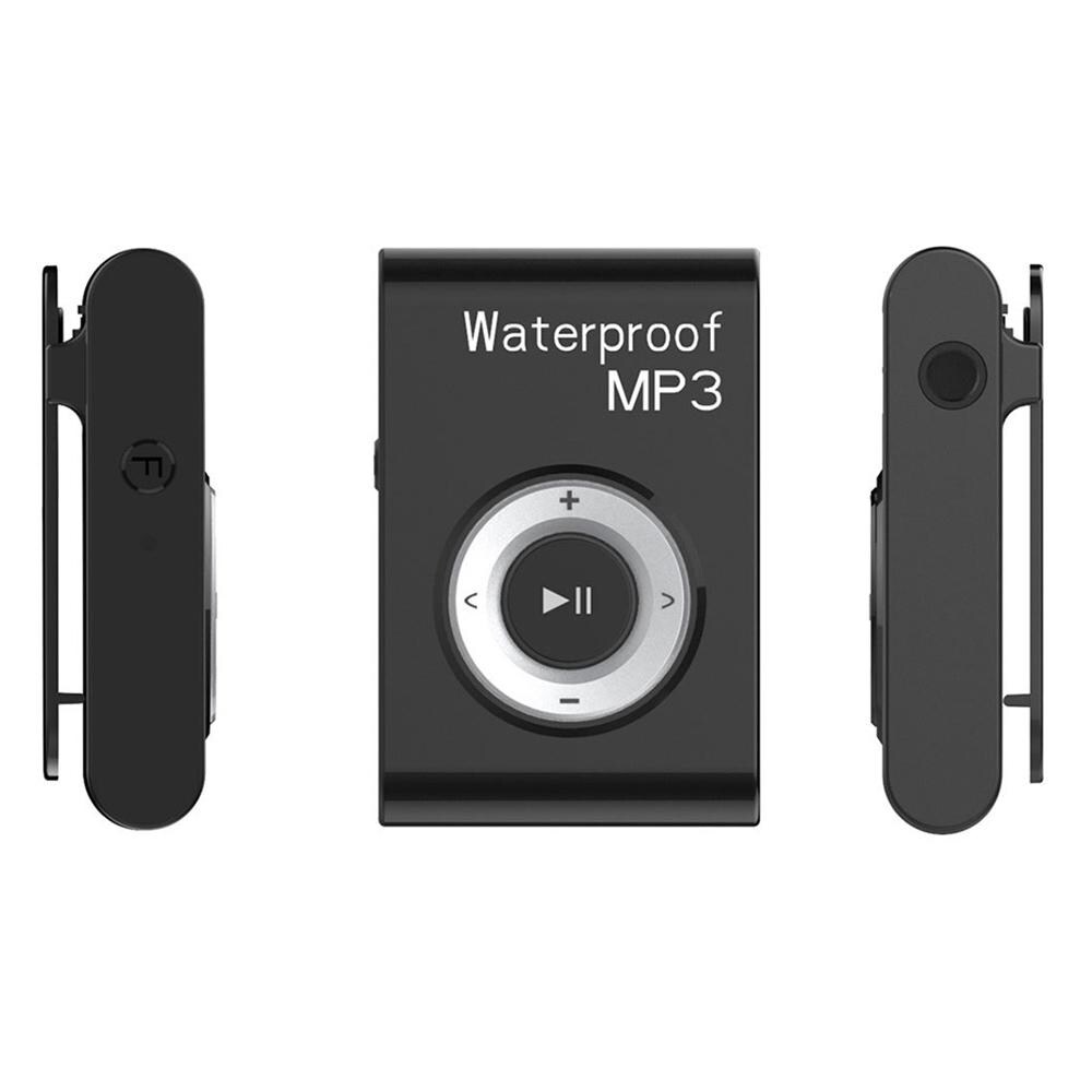 Lecteur MP3 Étanche IPX8 Avec Clip Et Écouteurs FM 4GB Bleu Sport Plongée Noir YONIS