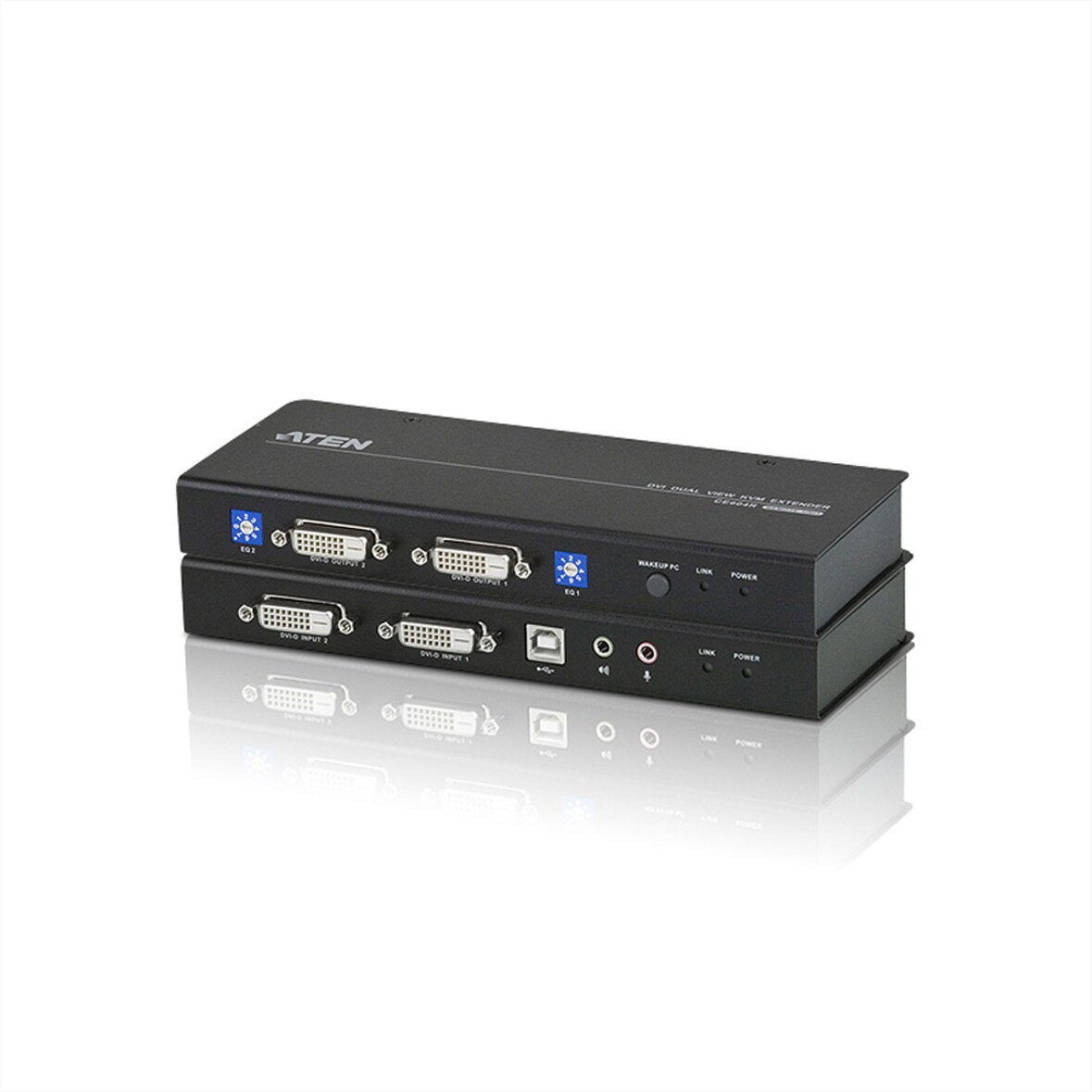 ATEN CE604 KVM Extender, 2x DVI, Audio, USB, RS232