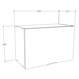 thumbnail of Keukenmeubels hangkast Fasola H. 40 x L. 60 x P. 31 cm Wit/honingeik