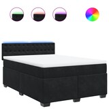 thumbnail of vidaXL Boxspringbett mit Matratze Schwarz 140x200 cm Samt
