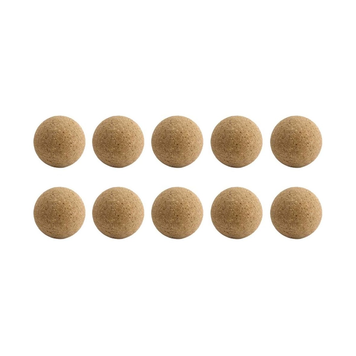 10 balles de babyfoot  35 mm en liège JARDINDECO