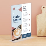 thumbnail of Europel Présentoir de Table T-standard A5 Portrait Acrylique  - 10 pièces