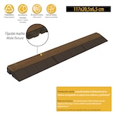 thumbnail of WellHome Combi-Wood Pack 4 Bordes Finalización para Baldosas de Suelo en Madera de Pino 117x20,5x6cm Acabado Macho en color Madera