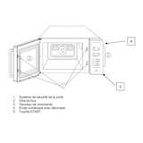 thumbnail of CODIGEL Four Micro Ondes Cafeteria - Carosserie Inox - 520X456X312 - 1100 Watts - Capacite 25L P1100C