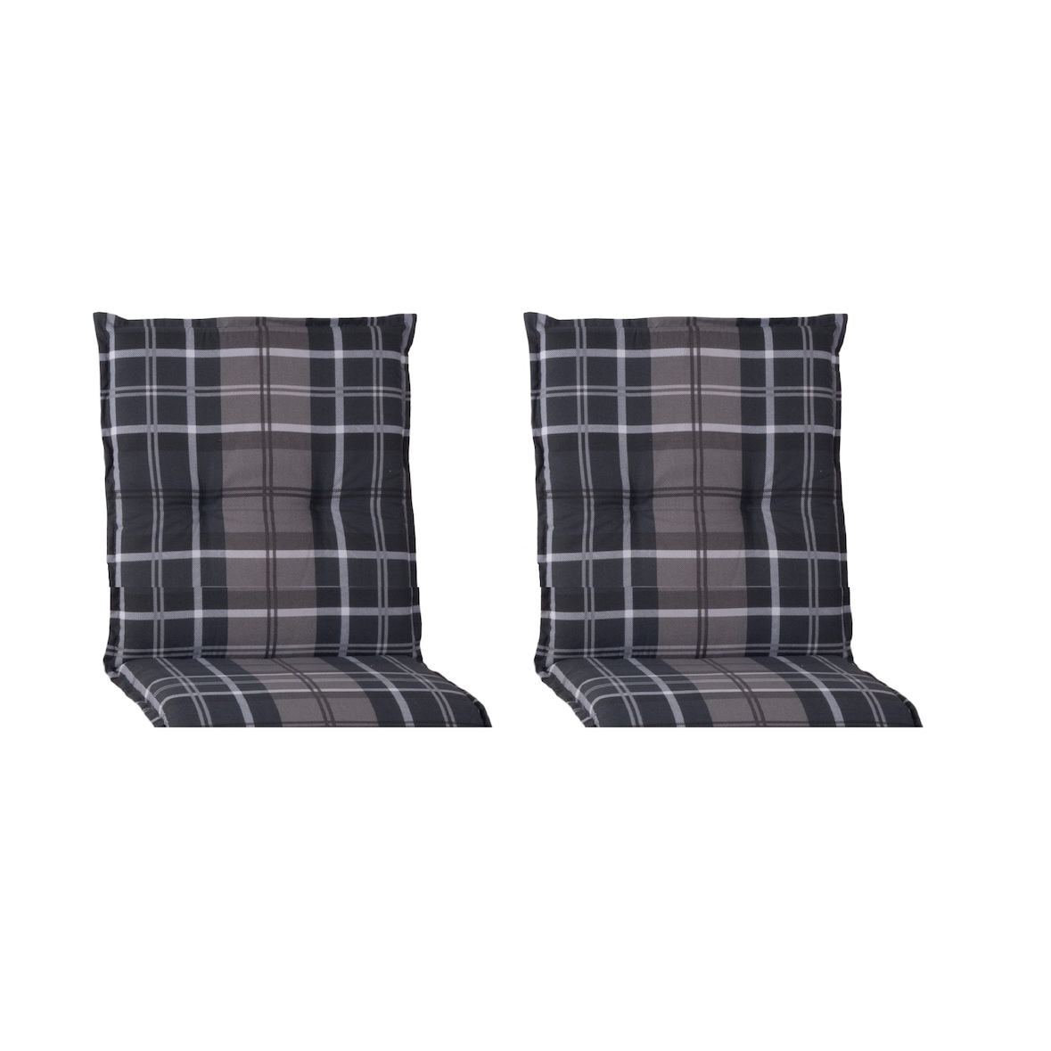 2er Set - Beckley M215 Niederlehner  anthrazit/weiß/grau Karo