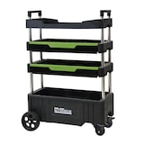thumbnail of Montagewagen klappbar mobil transportabel 67,5x40x95 cm Traglast 80 kg 4 Ablagefächer leer
