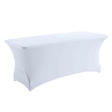 thumbnail of Housse élastique blanche pour table pliante 8 personnes 180cm - Oviala