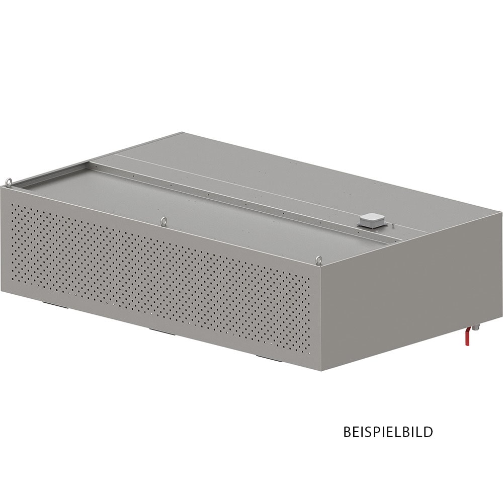 Stalgast Kompensations-Wandhaube "Expert Line", 2100x1300x450 mm,  Kastenform mit LC2 Typ A Zyklonen-/Labyrinthfilter
