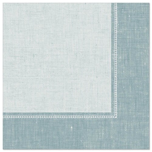 PAPSTAR 50 Servietten "ROYAL Collection" 1/4-Falz 40 cm x 40 cm arktikblau "Linum"