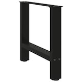 thumbnail of Pieds De Table Basse Noir 2 Pièces 60 X (42 43) Cm Acier