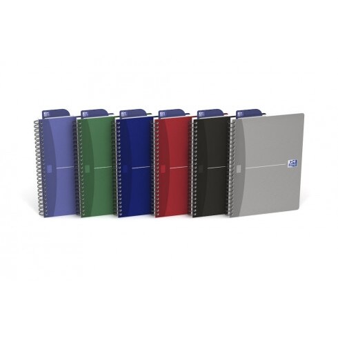 Lot de 5 Carnet Essentials rel. intégrale A5 180p./90 feuilles 90g/m², Séyès, coloris assortis (6)