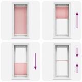 thumbnail of vidaXL Plissee Rosa 65x150 cm Stoffbreite 64,4 cm Polyester